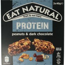 Foto van Eat Natural Crunchy pinda choco 3 x 40 gram