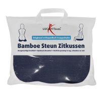 Lucovitaal Bamboe steun zitkussen blauw