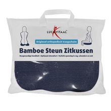 Foto van Lucovitaal Bamboe steun zitkussen blauw