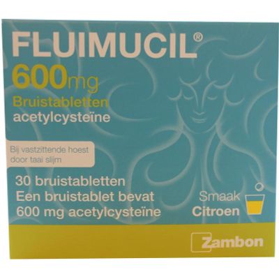 Fluimucil 600 mg Fluimucil 600 mg 30 bruistabletten - Hoest