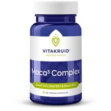Foto van Vitakruid Maca complex zwart/geel/rood