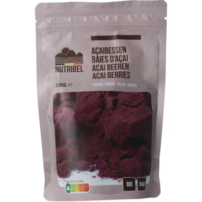 Nutribel Acaibes poeder raw bio 100 gram - Voeding