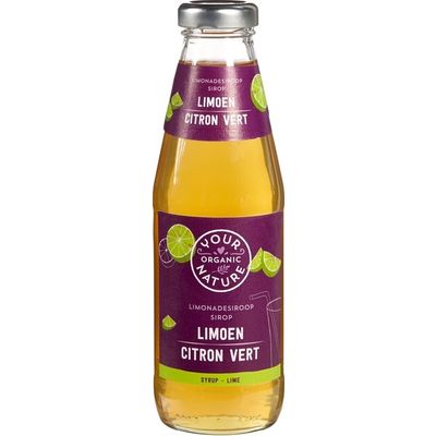 Your Organic Nat Limonadesiroop limoen 500 Milliliter - Dranken