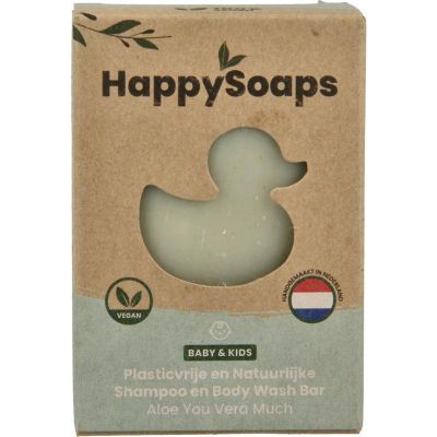 Happysoaps Baby shampoo & body wash aloe you very much 80 gram - Babyverzorging