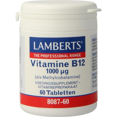 Foto van Lamberts Vitamine B12 methylcobalamine 1000 mcg