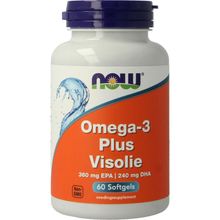 Foto van NOW Omega-3 Plus 360 mg EPA 240 mg DHA