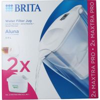 Brita Waterfilterbundel aluna cool white+2 maxtra filter