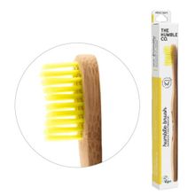 Foto van Humble Brush Tandenborstel geel adult brush soft