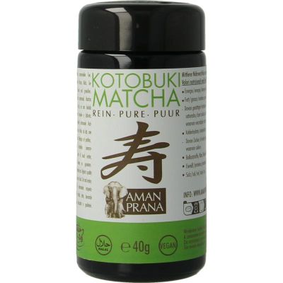 Amanprana Kotobuki matcha bio Amanprana Kotobuki matcha bio 40 gram - Thee