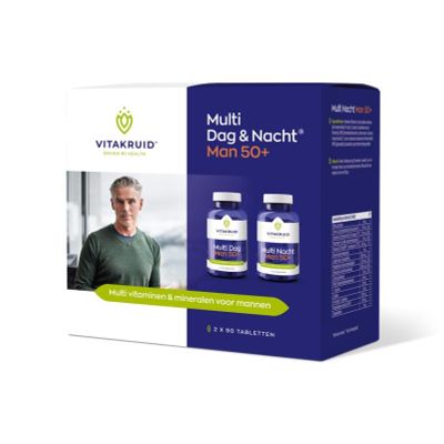 Vitakruid Multi dag & nacht man 50+ 2 x 90 tabletten