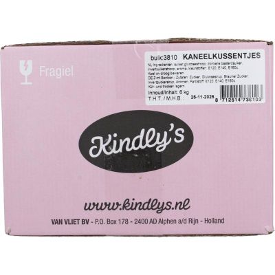 Kindly's Kaneelkussentjes 6 kilogram - Snoep en chocola