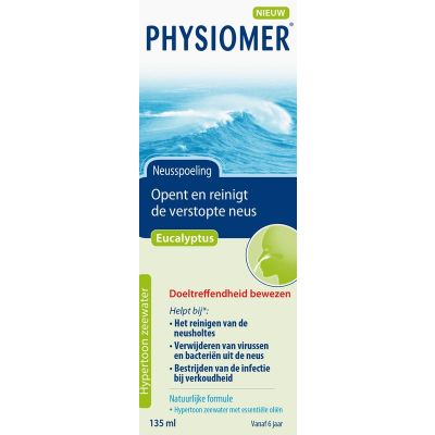 Physiomer Neusspoeling eucalyptus Physiomer Neusspoeling eucalyptus 135 Milliliter - Overige hygiene