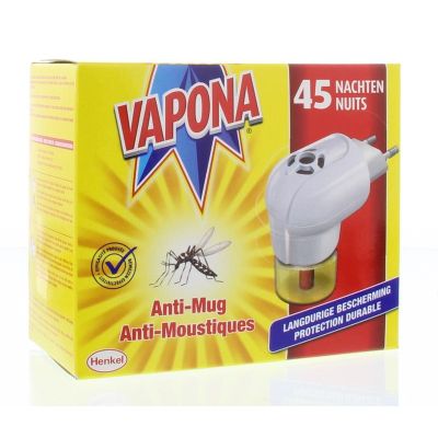 Vapona Anti mug stekker 45 nachten 1 stuk - Pesticiden