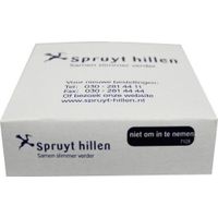 Sticker niet om in te nemen blauw