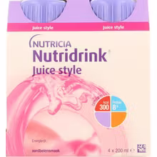 Nutridrink Juice style aardbei 200ml Foto van Nutridrink Juice style aardbei 200ml