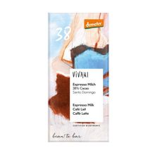 Foto van Vivani Chocolade Demeter melk espresso 38% bio