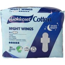 Foto van Vuokkoset Maandverband nacht wings organisch katoen