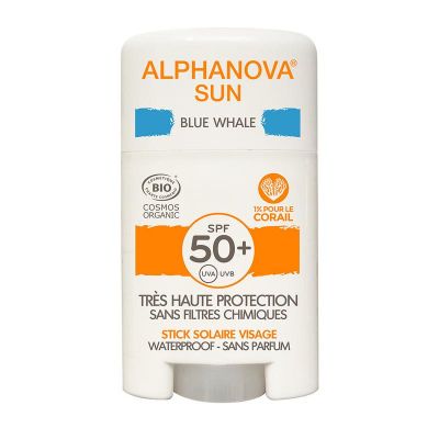 Alphanova Sun Sun stick SPF50+ face blue bio
