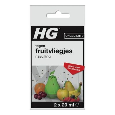 HG X Fruitvliegjesval navul 20 ml HG X Fruitvliegjesval navul 20 ml 2 stuks - Pesticiden
