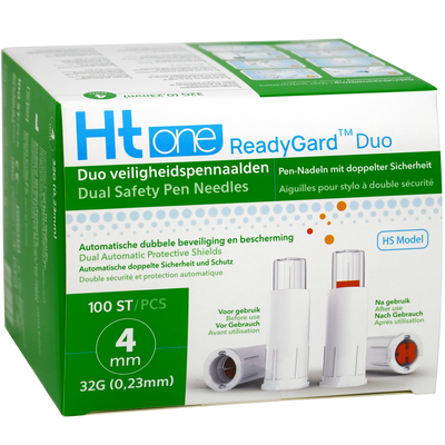 Ht One ReadyGard Duo veiligheidspennaald 32G 4mm 100 stuks - 
