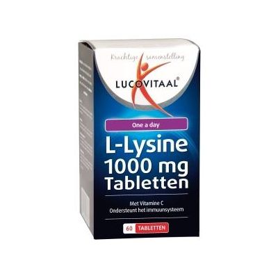 Lucovitaal L-lysine lipblaasje 60 tabletten - Lipverzorging