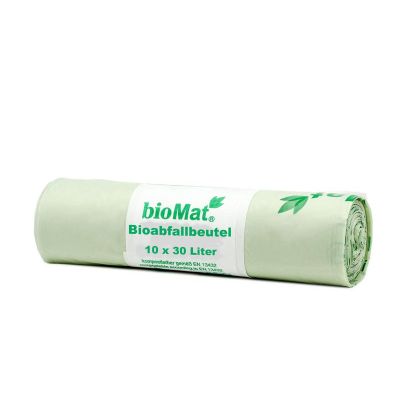 Biomat Wastebag compostable 30 liter 10 stuks - Overig huishoudelijk