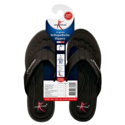 Lucovitaal slipper zwart 41-42 - Kleding/ondergoed