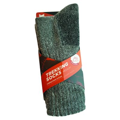 Xtreme Sockswear Trekking socks heavy marino grijs/zwart mt 31/34