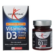 Foto van Lucovitaal Vitamine D3 75mcg