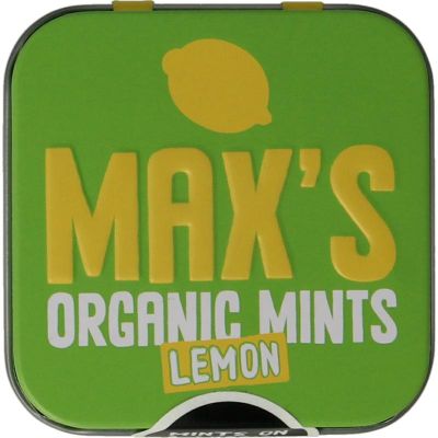 Max Mints Lemon blikje vierkant bio Max Mints Lemon blikje vierkant bio 35 gram - Overig reform/levensmiddelen