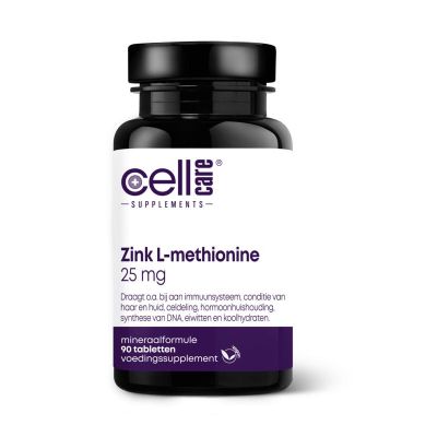 Cellcare Zink l methionine 90 tabletten - Mineralen enkel