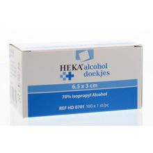 Foto van Heka Alcoholdoekjes 6.5 x 3 cm
