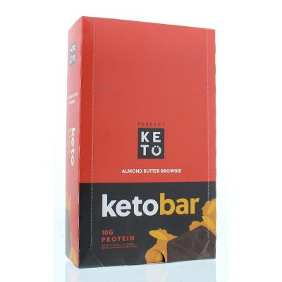 Go-Keto Keto koolhydraatarme reep brownie/almond butter