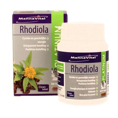 Mannavital Rhodiola platinum 60 vcaps - Fytotherapie