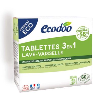 Ecodoo Vaatwas tabletten 3-in-1 geconcentreerd XL bio