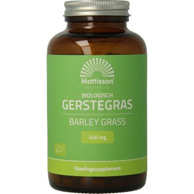 Mattisson Gerstegras 400 mg bio barleygrass 350 tabletten - Fytotherapie