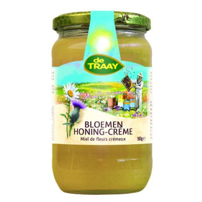 Traay Bloemenhoning creme 900 gram - Honing