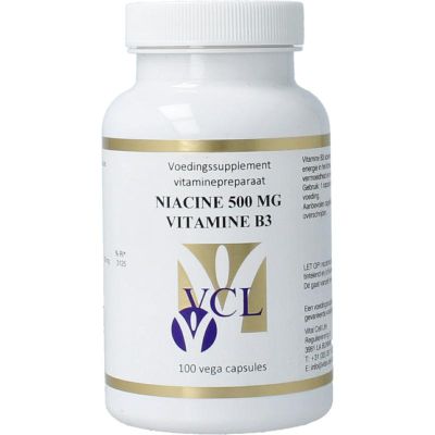 Foto van Vital Cell Life Vitamine B3 niacine 500 mg
