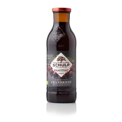 Schulp Krachtsap Cranberry puur bio