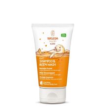 Foto van Weleda Kids 2 in 1 shampoo & body wash blije sinaasappel