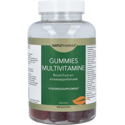 Natupharma Gummies multi vitamine roodfruit/sinaasappel 50 Gummies - Vitamine multi