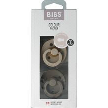 Foto van Bibs Fopspeen maat 3 - vanilla/dark oak 2pack