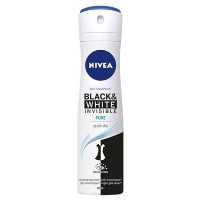 Nivea Deodorant invisible black & white pure