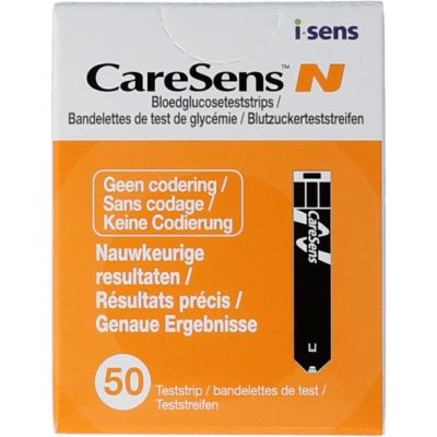 Caresens N glucose teststrips 50 stuks - Algemeen