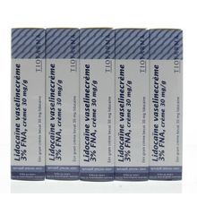 Foto van Diversen Lidocaine vaselinecreme 3% 5 x 30 gram UAD