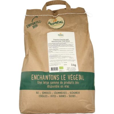 Primeal Havervlokken bio 3 kilogram - Ontbijtgranen