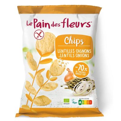 Pain Des Fleurs Chips met linzen en ui bio