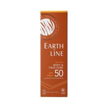Foto van Earth Line sun body & face care spf50 bio