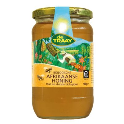 Traay Afrikaanse boshoning bio 900 gram - Honing