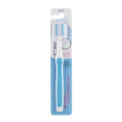Bettertoothbrush Tandenborstel regular soft blauw